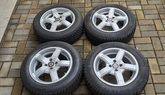 Renault - zimní hliníková kola 15" s TPMS - zánovní pneu