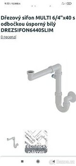 Prodám nové sifony Franke pro úsporu místa