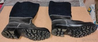 Vysoké pracovní kožené boty s filcem vel 28, 42, 270