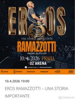 EROS RAMAZZOTTI, VIP KLUBOVÉ PATRO,10.4.2026 O2 ARENA