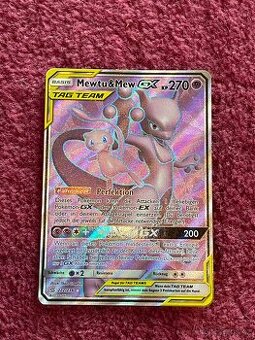 Pokémon karta Mewtu & Mew Tag Team GX Holo