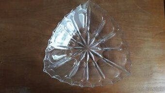 skleněný tác trojhranný