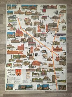 Praha - stará mapa Prahy