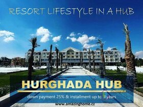Prodej  apartmánů v resortu Hub Hurghada i na splátky.