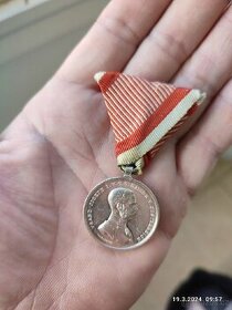 Prodám medaili za statečnost, František Josef I., R-U