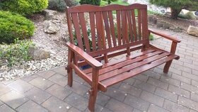 Dřevěná zahradní lavice - 1