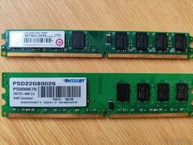 RAM DDR2 800MHz CL6 4GB (2x2GB) Patriot/Transcend - 1