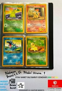 Kusové Pokémon VINTAGE karty (KARTY STARÉ PŘES 20LET)(3)