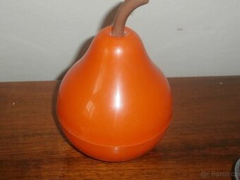 Retro sběratelská dóza na sladkosti , hruska plast