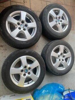 Alu kola 14” 5x100 Škoda a letní pneu 185/60/R14
