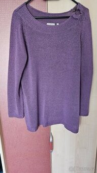 Fialový přízový svetr Canda 42 / XL - 1