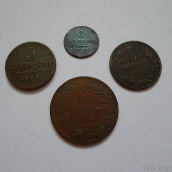 Mince 1, 5, 10. centesimi