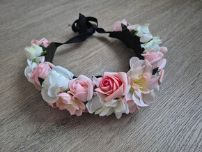 KVĚTINOVÁ ČELENKA HAND MADE DĚTI I DOSPĚLÝ - 1