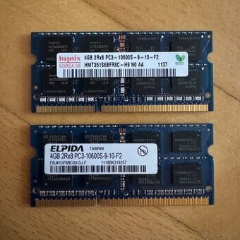 Hynix/ELPIDA 8GB KIT (2x4GB) DDR3‑1333 MHz CL9 SO-DIMM