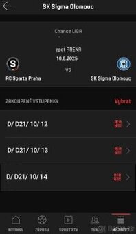 Ac Sparta Praha vs SK Sigma Olomouc 3x