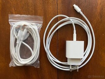 Kompletní nabíječka na Apple iPhone + 2x náhradní kabel
