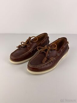 Ralph Lauren Merton kožené boat shoes mokasíny hnědé 41