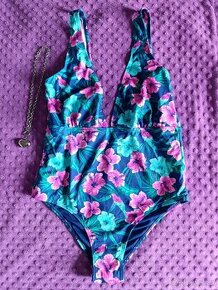 Dámské jednodílné plavky - tropic