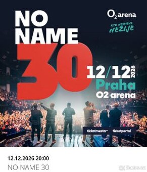 NO NAME 30, VIP KLUBOVÉ PATRO, 12.12.2026 O2 ARENA
