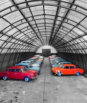 KOLEKCE VETERÁNŮ ŠKODA 1000 MB, 110 R, 100, OCTAVIA