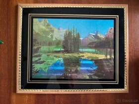 Obrázek s horským motivem - reprodukce