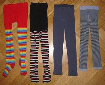 10x dívčí punčocháče a kamaše vel. 146-158 - levně prodám