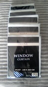 Záclona hotová Voál bílá - 2kusy  140x260 cm