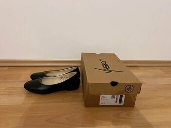 Kožené baleríny, značka Vasky, velikost 39