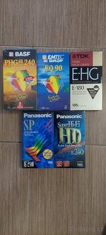 NOVÉ NEPOUŽITĚ VHS VIDEOKAZETY