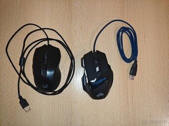 2x herní myš k PC (Asus Cerberus a Noname)