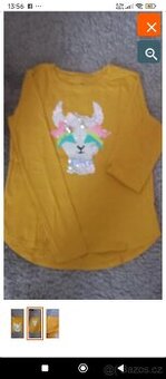 Dívčí tričko s dl.rukávem, Zn.GAP Kids