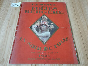 Kabaretní program La Revue des Folies Bergère 1925 x76