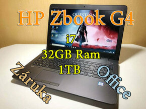 HP Zbook G4 i7-7820HQ| 32GB | 1000GB |OFFICE 2021-ZÁRUKA - 1