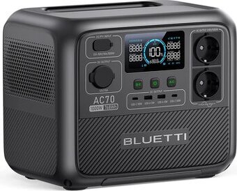 BLUETTI Power Generator AC70 768Wh/1000W přenosná elektrárna