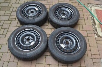 Kola Škoda Octavia II, VW 5x112 + letní pneu 195/65R15 Cont.