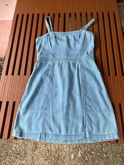 Džínové minišaty Abercrombie&Fitch, vel. L