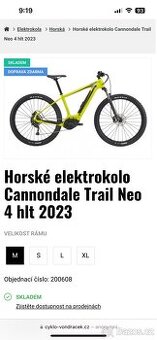 Elektrokolo Cannondale Trail Neo