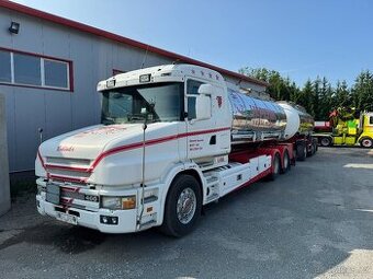 Scania T144, cisterna + vlek Schwarzmüller, ADR