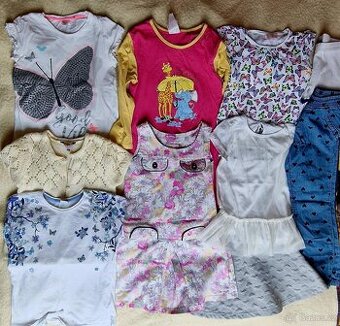 LUXUSNÍ, LETNÍ SET PO JEDNOM DÍTĚTI VEL 122, MOTÝLKOVÝ