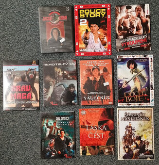 9x asijské akční filmy na DVD