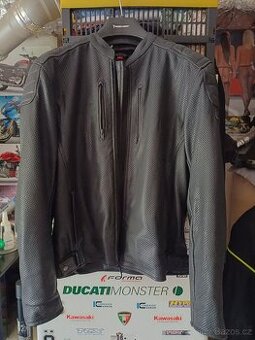 Perforovaná kožená bunda Rebelhorn