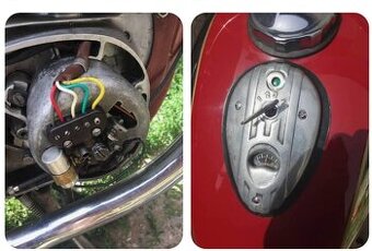 Jawa 250 pérák - magnetoelektrické zapalování