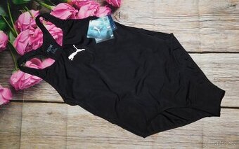 Dámské jednodílné černé sportovní plavky Puma