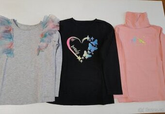 Dívčí triko s dlouh.rukávem