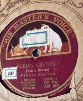 Vlasta Burian – Cestující / Ve škole (1928) – Šelak 78 ot. –