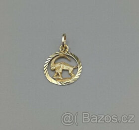 Zlatý přívěsek Kozoroh 1,05g, 9 kt, 375/1000