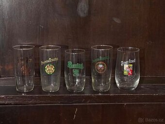 Staré sklenice na pivo Pilsner Urquell - cena za kus 150,-