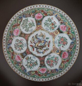 Čínský ozdobný talíř 80. léta