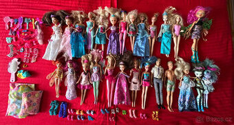 Prodám sadu panenek Barbie s prislusenstvim