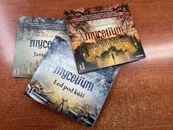 Tři audioknihy Mycelium (Jantarové oči, Led pod kůží + 1)